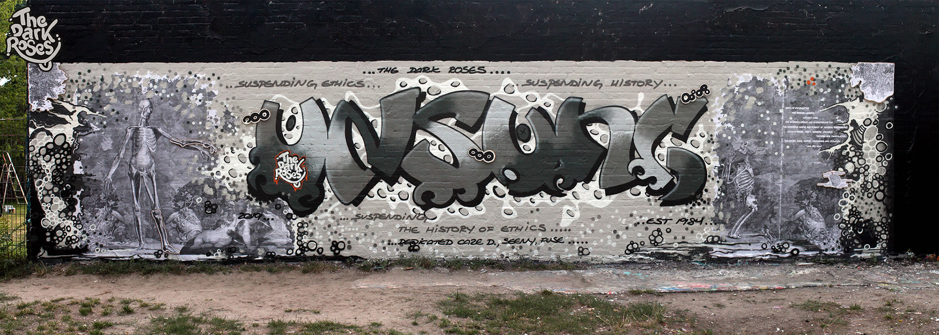 ★ UNSUNG ★ Suspending Ethics... Suspending History... Suspending The History of Ethics... Dedicated Caze D., Seeny and Fuse by Aim 1, Avelon 31, DoggieDoe and Noiz - The Dark Roses - Hauptstrasse, Berlin, Germany 3. August 2019